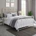 Metal Pipe Queen Bed in Antique White - Walker Edison BQMPAW