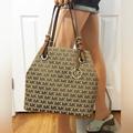 Michael Kors Bags | Authentic Michael Kors Jet Set Jacquard Grab Bag | Color: Brown/Tan | Size: Large