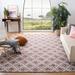 Gray/Pink 72 x 0.47 in Indoor Area Rug - Bungalow Rose Rubalcava Geometric Wool Aqua/Ivory Area Rug Wool | 72 W x 0.47 D in | Wayfair