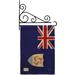 Breeze Decor Anguilla 2-Sided Burlap 19 x 13 in. Garden Flag in Blue/Brown | 18.5 H x 13 W x 0.1 D in | Wayfair BD-CY-GS-108338-IP-DB-03-D-US15-BD