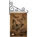 Breeze Decor Butterflies 2-Sided Polyester 19 x 13 in. Garden Flag in Black/Brown | 18.5 H x 13 W x 0.1 D in | Wayfair