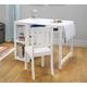 Sorelle Creative Table & Chair Set Wood in White | 27 H x 35.4 W in | Wayfair 31000-W