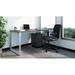 Upper Square™ Goodwin 3 Piece Rectangular Computer Desk Office Set w/ Chair Metal in Gray/Black | 25"H x 60"W x 24"D | Wayfair