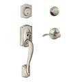 Schlage Handleset w/ Double Cylinder Deadbolt & Door Lever & Rosette in Gray | 16.4 H x 7.9 W x 3.9 D in | Wayfair F62CAM619ACCRH