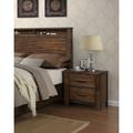 Loon Peak® New Haven 2 - Drawer Nightstand in Oak Wood in Brown | 25 H x 26 W x 16 D in | Wayfair 24F500E853E34740BB4D7ABABE6F0E95