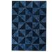 Black 94 x 0.5 in Area Rug - Latitude Run® Geometric Handmade Tufted Wool Blue/Turquoise Area Rug Wool | 94 W x 0.5 D in | Wayfair KUI3659 14245982