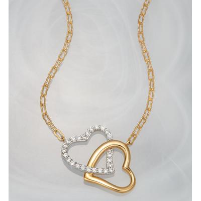 1-800-Flowers Gifts Delivery Crislu Double Heart Necklace W/ Jewelry Box | Happiness Delivered To Their Door