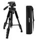 ZOMEi Z666 Professional Portable Light Weight Traveler Tripod Easy Height Adjustments With Panoramic Head Includes Carrying Case For Canon Nikon Sony Olympus Camera DV