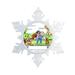 The Holiday Aisle® Personalized Friendly Folks Cartoon Snowflake Dog Lover, Dog Walker, Pet Sitter | 5.5 H x 5.5 W x 0.25 D in | Wayfair