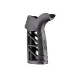 JL Billet AR Raw Aluminum Grip Slash Cut Skeletonized Black JLB-AR-GRIP-A