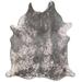 Gray 74 x 0.25 in Area Rug - Rosdorf Park Wein Animal Print Handmade Cowhide Area Rug Cowhide | 74 W x 0.25 D in | Wayfair