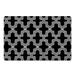 Black 1 x 18 W in Kitchen Mat - Canora Grey Tiffin Quatrefoil Kitchen Mat Synthetics | 1 H x 18 W in | Wayfair 601E53B45AB6485A806D6772317DB739