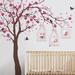Harriet Bee Blossom Ceiling Wall Decal Vinyl in Red/Pink/Indigo | 96 H x 124 W in | Wayfair 1C6492824B7546FF98DA35AC96ED6A49