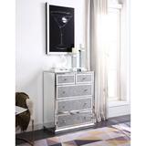 Rosdorf Park Wason 5 Drawer Mirrored Accent Chest Wood in Brown/Gray | 32 H x 40 W x 16 D in | Wayfair 4ED4234C196E4D49996778B18422089F