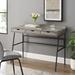 "42"" 3-Drawer Angled Front Desk in Grey Wash - Walker Edison D42MAR3DGW"