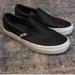 Vans Shoes | Black Leather Vans | Color: Black/White | Size: 5