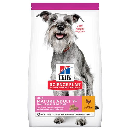 2,5 kg Hill's Canine Mature Adult Light 7+ Mini Huhn