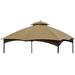 APEX GARDEN Replacement Canopy Top for 10ft. W x 12ft. D Massillon Gazebo Fabric in Brown | 43 H x 120 W x 144 D in | Wayfair WSJ-933