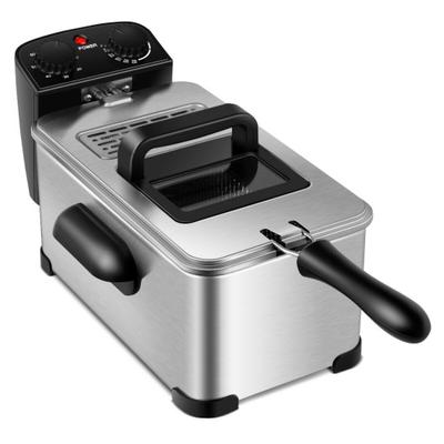 Costway 3.2 Quart Electric Stainless Steel Deep Fryer with Timer