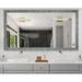 Trent Austin Design® Thibault Modern & Contemporary Decorative Mirror Wood in Gray | 43.5 H x 37 W x 0.75 D in | Wayfair