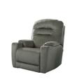 Southern Motion Front Row 40" Wide Power Standard Recliner Velvet/Microfiber/Microsuede/Genuine Leather in Gray | 45 H x 40 W x 41 D in | Wayfair