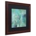 Williston Forge Aqua Circumstance II by Color Bakery - Picture Frame Print on Canvas Canvas | 18.75 H x 18.75 W x 0.75 D in | Wayfair