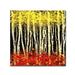 Union Rustic White Aspens 2 by Roderick Stevens - Painting Print on Wrapped Canvas in Black | 35 H x 35 W x 2 D in | Wayfair RS998-C3535GG