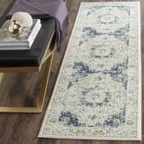 Blue 26 x 0.37 in Area Rug - Langley Street® Annette Oriental Ivory/Area Rug, Polypropylene | 26 W x 0.37 D in | Wayfair