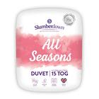 Slumberdown All Seasons 15 Tog Super King Duvet - 4.5 Tog Cool Summer Plus 10.5 Tog All Year Round 3 in 1 Combination Quilt - Soft Touch Cover, Hypoallergenic, Machine Washable, Size (260cm x 220cm)