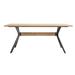 AllModern Rosa Solid Wood Dining Table Wood/Metal in Black/Brown/Gray | 30.25 H x 70.75 W x 35.5 D in | Wayfair 76167F3179844DABA14AFC87FFF4E480