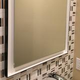 Dowell Lighted Bathroom Mirror Glass/Metal | 31 H x 18 W x 2 D in | Wayfair 5005 1831
