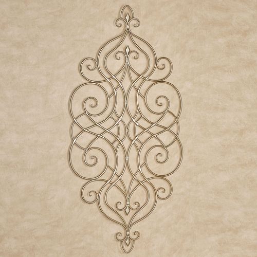 Nadia Scrolling Wall Grille Platinum , Platinum