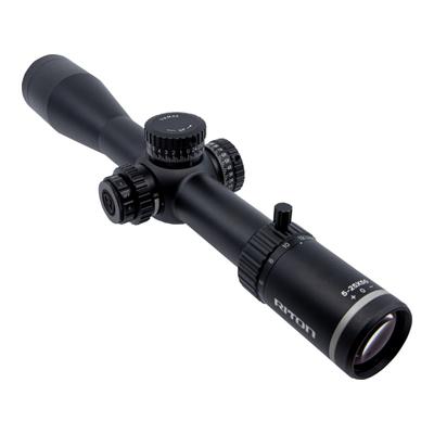 Riton Optics X5 Conquer Rifle Scope 5-25x50mm 34mm Tube First Focal Plane BAF Reticle MOA Adjustment Anodized Black Red 5C525AFI