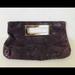 Michael Kors Bags | Auth Michael Kors Berkley Python Emb Frame Clutch | Color: Purple | Size: Os