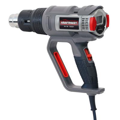 Dino KRAFTPAKET Profi Heissluftpistole 2000W / 50-650°C Heißluftgebläse 130221 Image