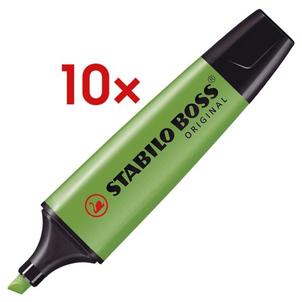 Stabilo 10x Textmarker »BOSS® Original« grün Image