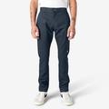 Dickies Men's Skinny Fit Double Knee Work Pants - Dark Navy Size 29 30 (WP811)