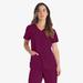 Dickies Women's Eds Essentials V-Neck Scrub Top - Wine Size 5Xl (DK615)