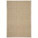 White Rectangle 2'6" x 4' Area Rug - Breakwater Bay Dollard Natural/Ivory Area Rug Bamboo Slat & Seagrass | Wayfair