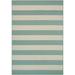 Green/White 78 x 0.03 in Indoor/Outdoor Area Rug - Breakwater Bay Striped Flatweave Sea Mist Green Indoor Outdoor Area Rug, | Wayfair