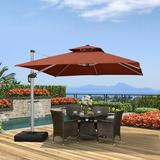 Latitude Run® Vignette 11.97' Square Cantilever Umbrella Metal in Red | 108 H in | Wayfair 7FA1DC34922F464A839AC105F0F7B4D2