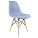 Side Chair - Ivy Bronx Longstaff 18.5" Wide Polyester Side Chair Polyester in Blue/Brown | 31.5 H x 18.5 W x 20 D in | Wayfair DSW-FAB-DENIM