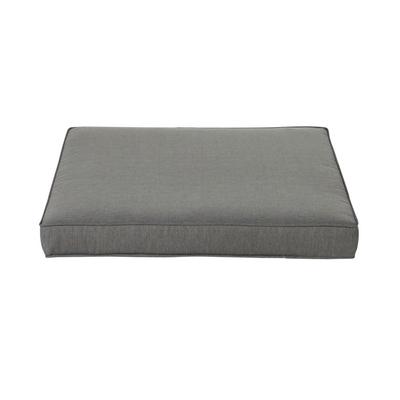 Coussin pour pouf de jardin gris foncé