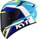 KYT TT Course Grand Prix Helm, weiss-blau, Größe L