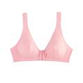 Blair Women's Cotton Front-Close Bra - Pink - 48