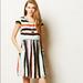 Anthropologie Dresses | Anthro Maeve Peralta Flared Striped Dress | Color: Black/White | Size: 0