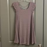 American Eagle Outfitters Dresses | American Eagle Stripe Dress. Size S | Color: Gray/Pink | Size: S
