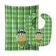 Caroline's Treasures Baby Bib & Burp Cloth, Green Raccoon, Large