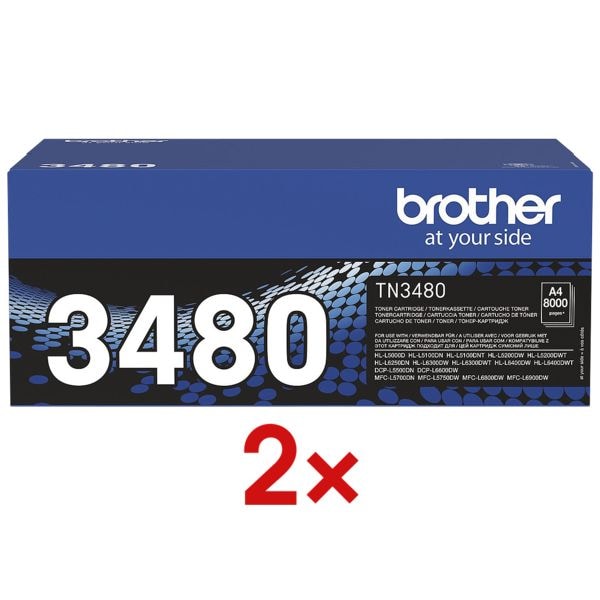 Brother 2er-Pack Toner »TN-3480« schwarz Image