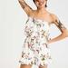 American Eagle Outfitters Dresses | American Eagle Floral Romper | Color: Pink/White | Size: S